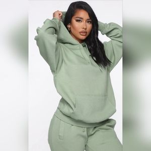 Jade green hoodie